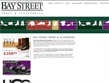 Tablet Screenshot of baystreetshoes.com